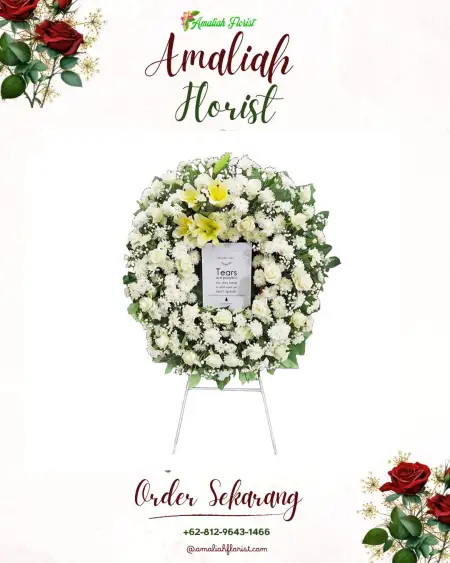 Krans Bunga Duka Taman Semanan Indah